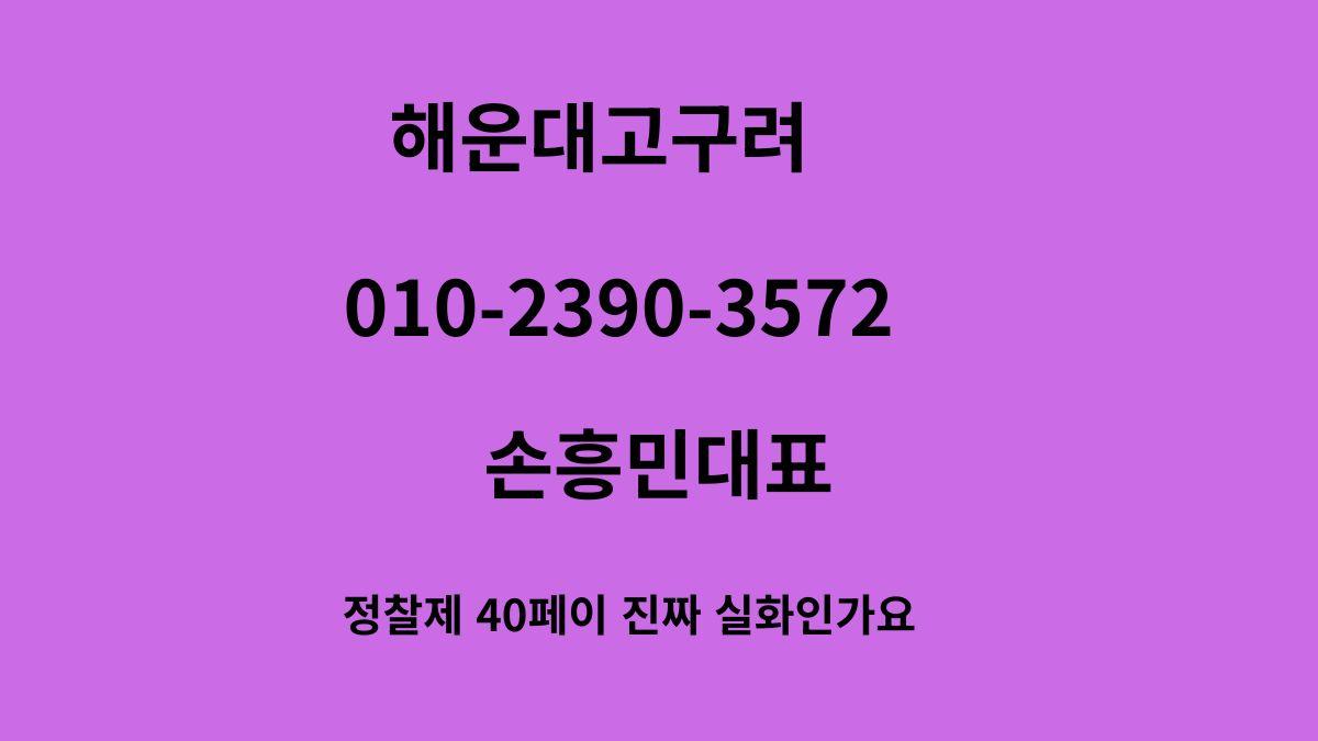 해운대고구려 2차 정찰제 후기 이미지 – 손흥민 대표 직영 운영 010-2390-3572